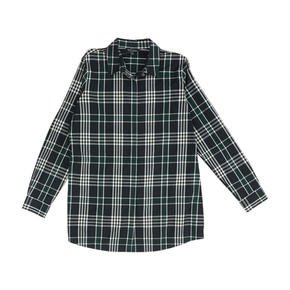 Green Plaid Button Down
