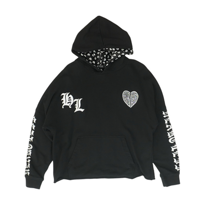 Black Solid Hoodie Pullover