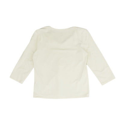 Beige V Neck T-Shirt