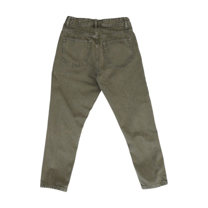 Gray High Rise Slim Leg Jeans