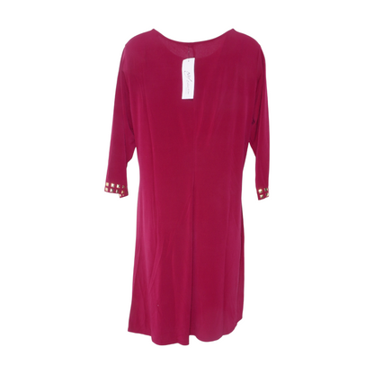 Maroon Plus Midi Dress