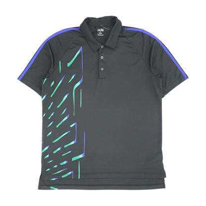 Black Solid Short Sleeve Polo