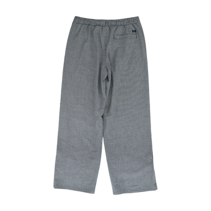 Black Houndstooth Regular Pants