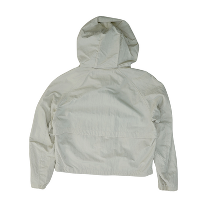 Beige Solid Rain Jacket