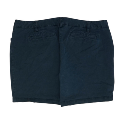 Navy Petite Solid Chino Shorts