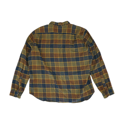 Green Plaid Flannel Button Down