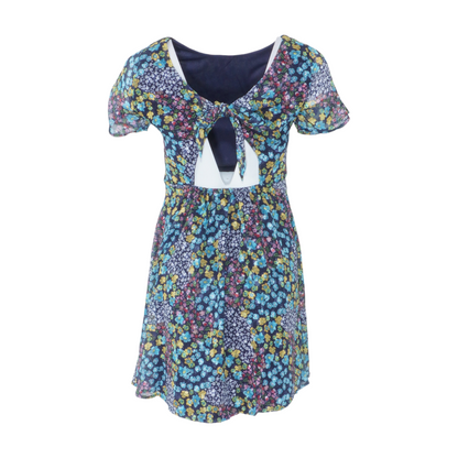 Navy Floral Mini Dress