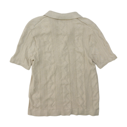 Tan Solid Cardigan Sweater