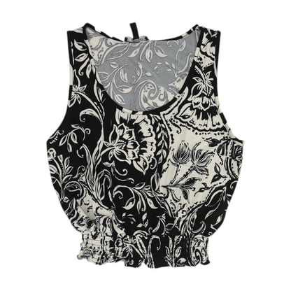 Black Floral Blouse