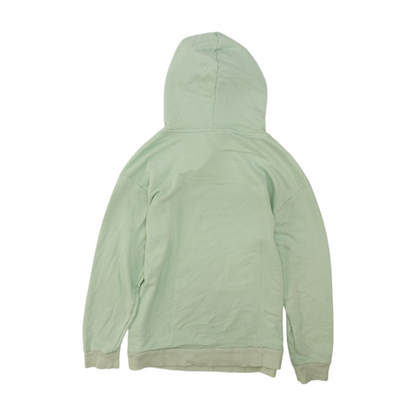 Green Solid Hoodie Pullover