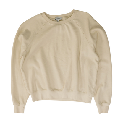 Beige Solid Sweatshirt Pullover