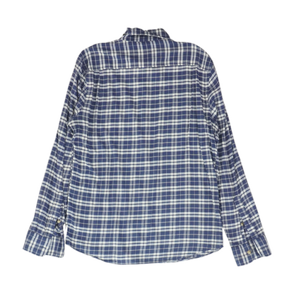 Blue Plaid Long Sleeve Button Down