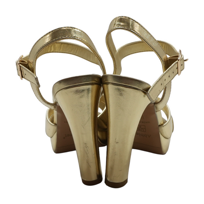 Gold Block Heels