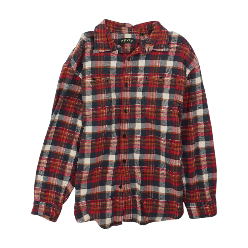 Multi Plaid Flannel Button Down