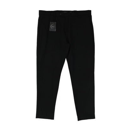 Black Solid Dress Pants