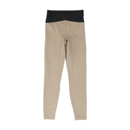Brown Solid Leggings