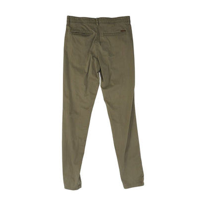 Brown Solid Chino Pants