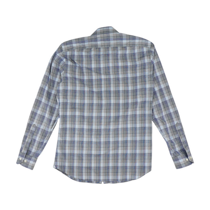 Blue Check Long Sleeve Button Down