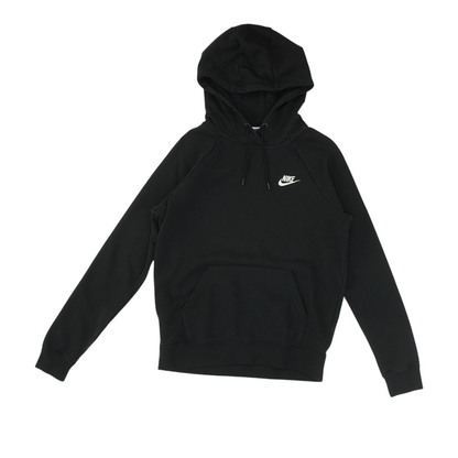 Black Solid Hoodie Pullover