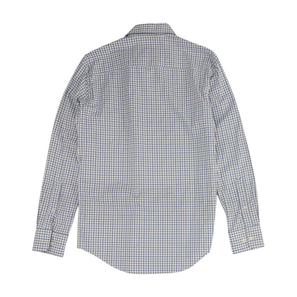White Check Long Sleeve Button Down
