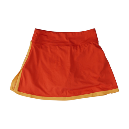 Coral Color Block Mini Skort