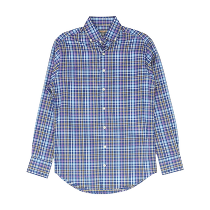 Multi Plaid Long Sleeve Button Down