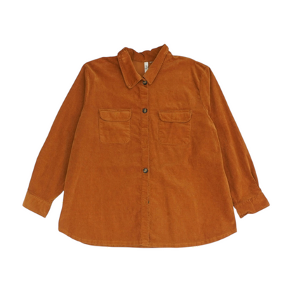 Rust Plus Size Button Down