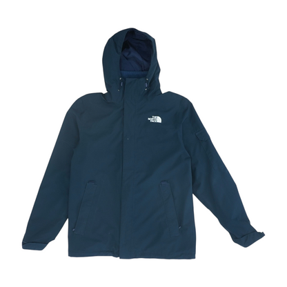 Navy Solid Rain Jacket