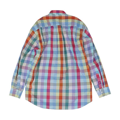 Multi Check Long Sleeve Button Down