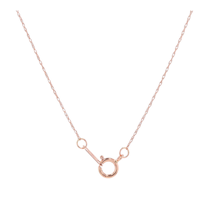 10K Two-Tone Gold Diamond Pendant Necklace