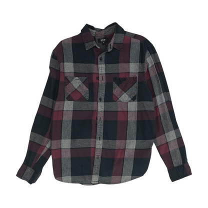 Multi Plaid Flannel Button Down