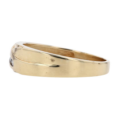 1/6 ctw 14K Yellow Gold Diamond Band Ring