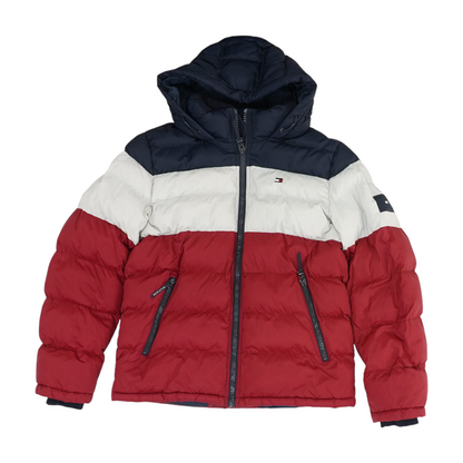 Red Color Block Jacket