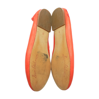 Red Slip-On Flats