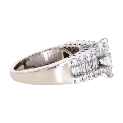 1 3/4 ctw 14K White Gold Diamond Engagement Ring