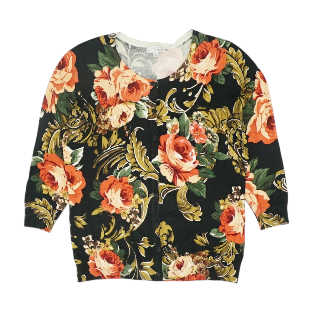 Multi Floral Cardigan Sweater