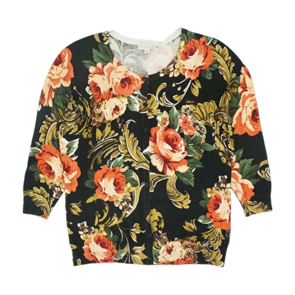 Multi Floral Cardigan Sweater