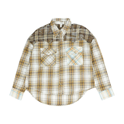 Brown Plaid Button Down