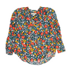 Navy Floral Blouse