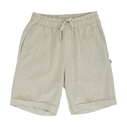 Beige Casual Shorts