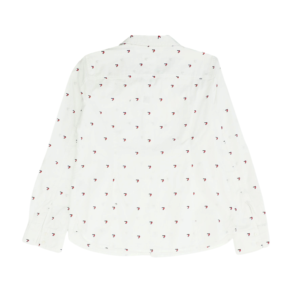 White Hearts Button Down