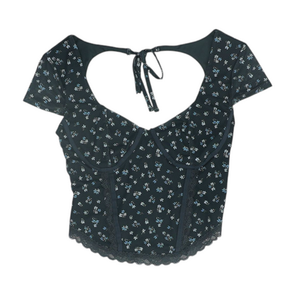 Black Floral Blouse
