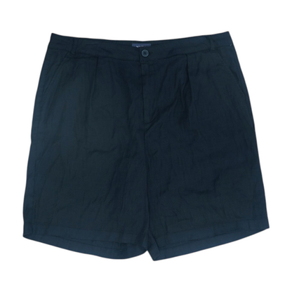 Black Solid Chino Shorts