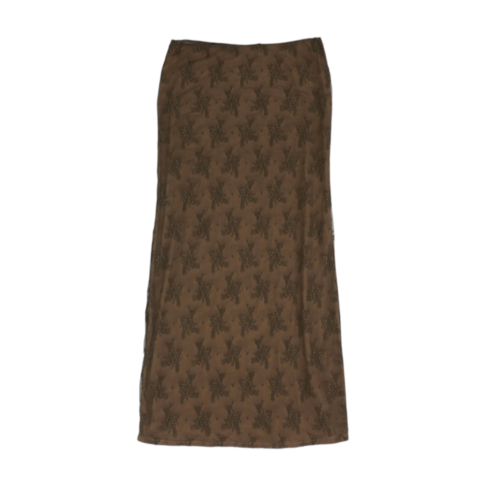 Brown Midi Skirt