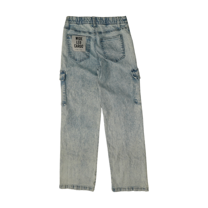 Blue Wide Leg Jeans