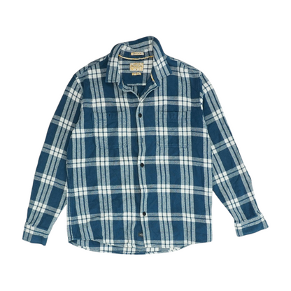 Blue Plaid Flannel Button Down
