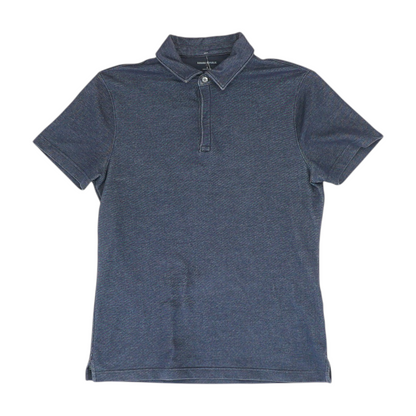 Navy Solid Short Sleeve Polo