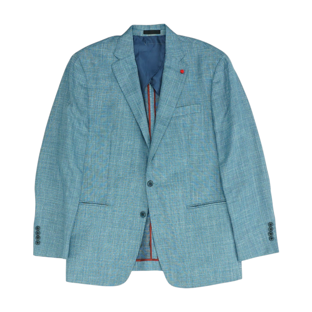 Lucchese Blue Solid Sport Coat – Image 1