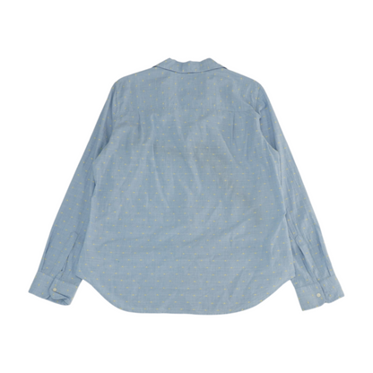 Blue Check Button Down