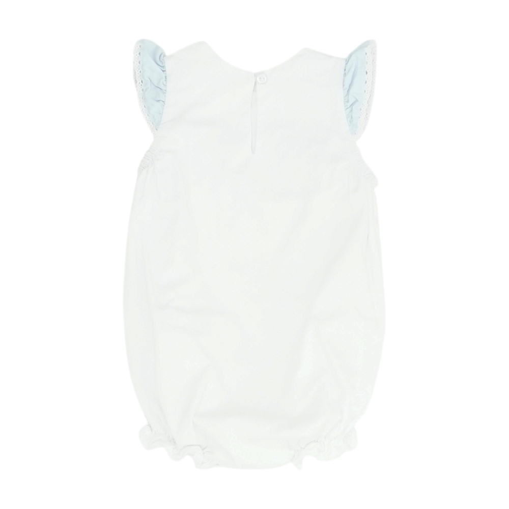 White Polka Dot Sleeveless One-Piece